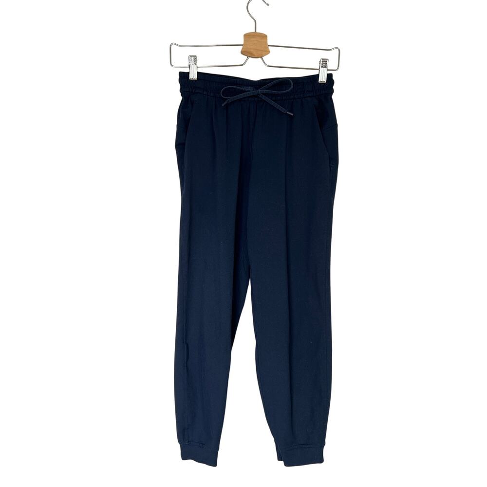 Lululemon Soft Jersey Classic-Fit Mid-Rise Jogger Women's Sz 4 Blue Pants W5GCMS